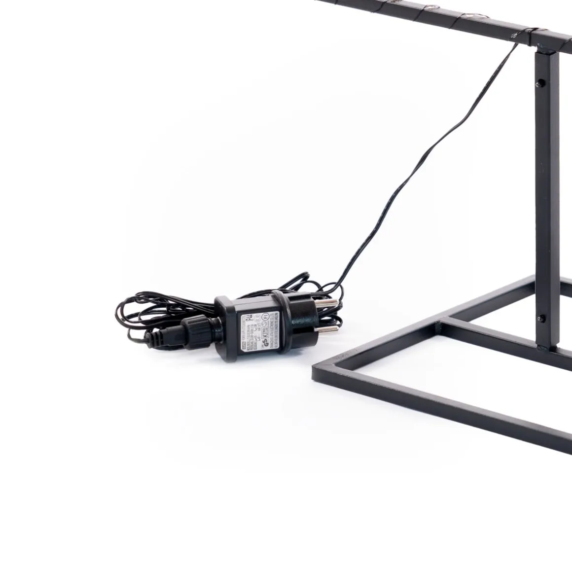 Schwarzer Metall-Weihnachtsbaum Mit LED-Beleuchtung