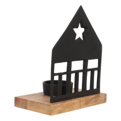 Schwarzes Haus Für Gemütliche Teelichter