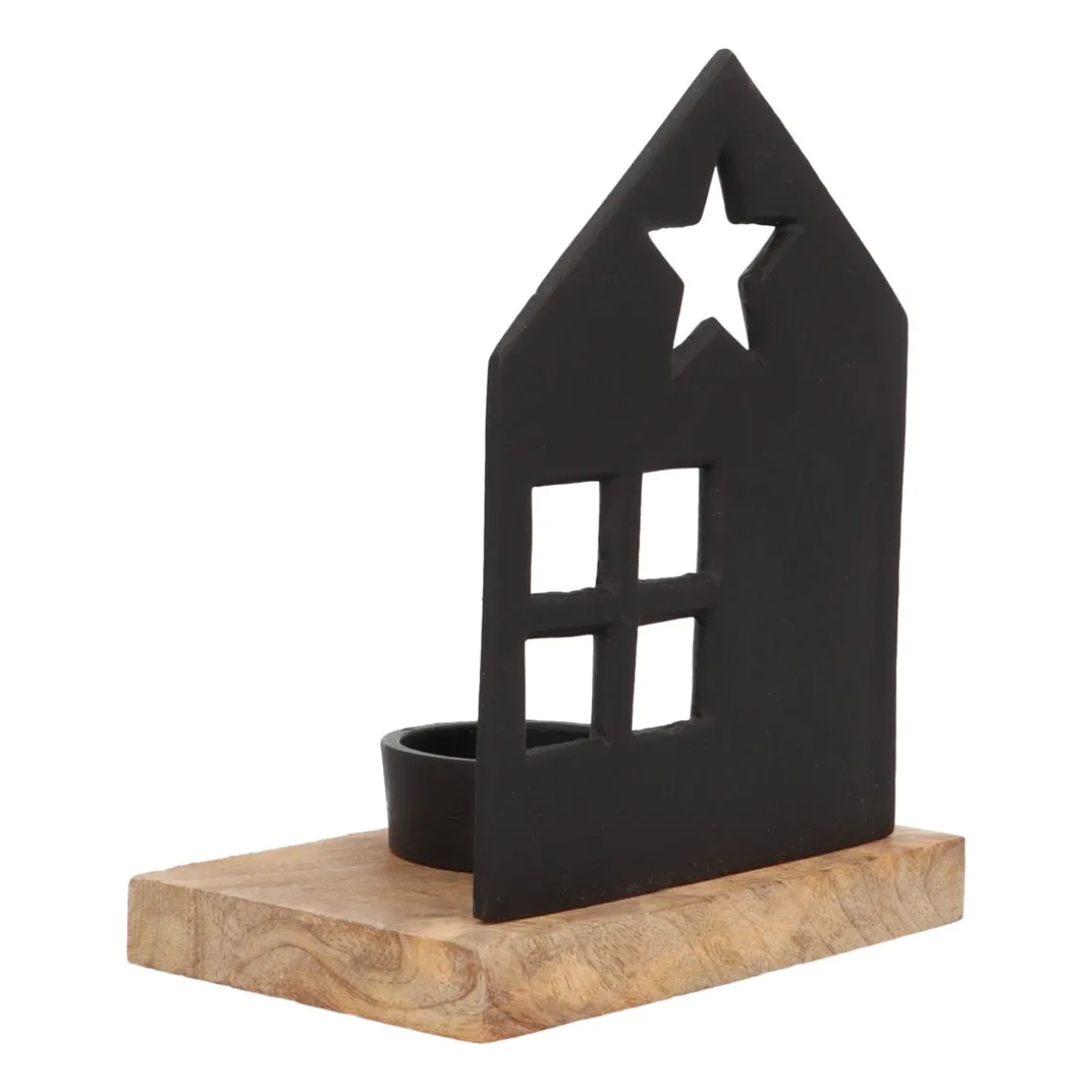 Schwarzes Haus Für Warme Teelichter