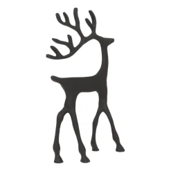 Schwarzes Rentier Mit Elegantem Geweih