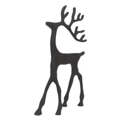 Schwarzes Rentier Mit Elegantem Geweih