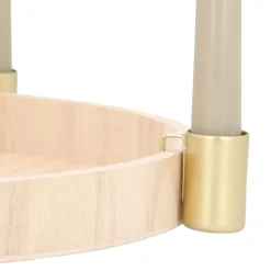 Set Aus 4 Goldenen Kerzenhaltern Für Tabletts