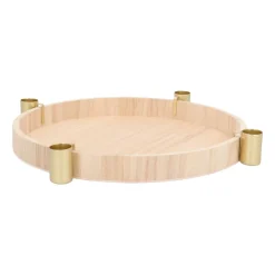 Set Aus 4 Goldenen Kerzenhaltern Für Tabletts