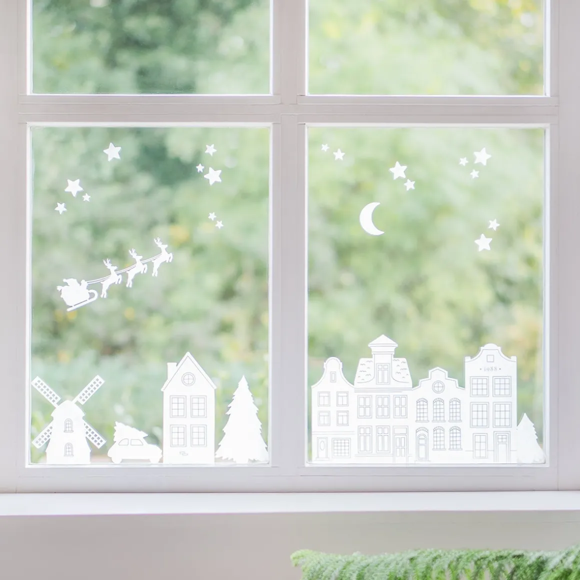 Statische Fenstersticker Weiß (auf Bogen)