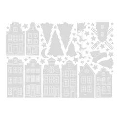 Statische Fenstersticker Weiß (auf Bogen)