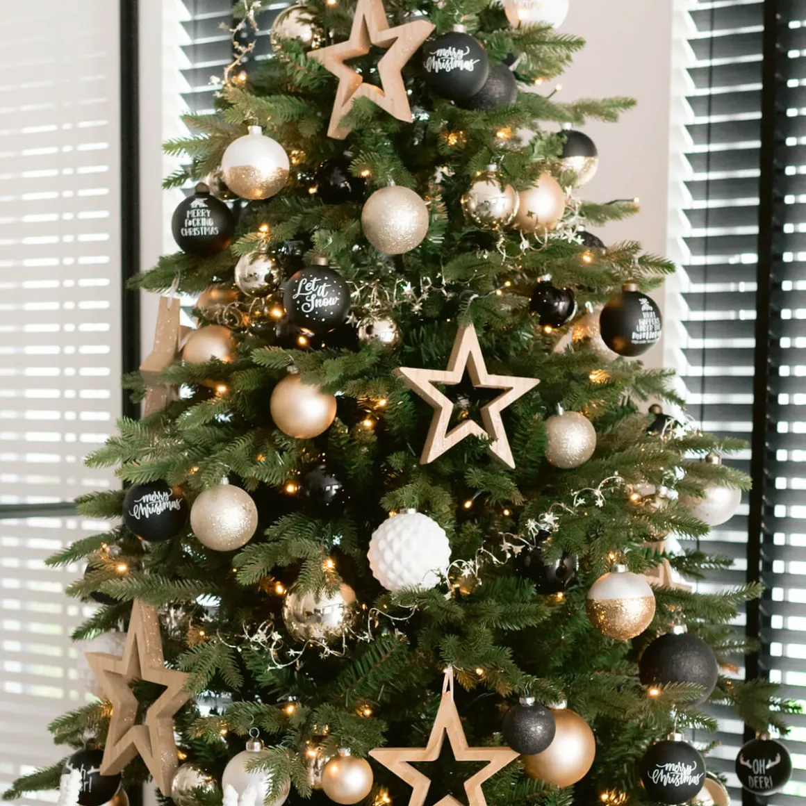 Sternen-Girlande Champagner, 750 Cm