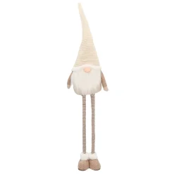 Stilvoller Beigefarbener Zwerg Mit Ausziehbaren Beinen