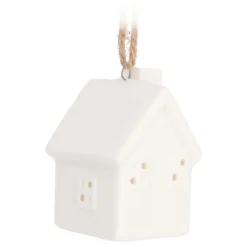 Stilvoller Weißer Weihnachtsanhänger 