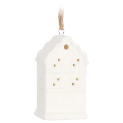 Stilvoller Weißer Weihnachtsanhänger 