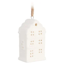 Stilvoller Weißer Weihnachtsanhänger 