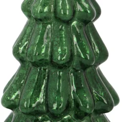 Stimmungsvoller Tiefgrüner LED-Weihnachtsbaum Mit Relief