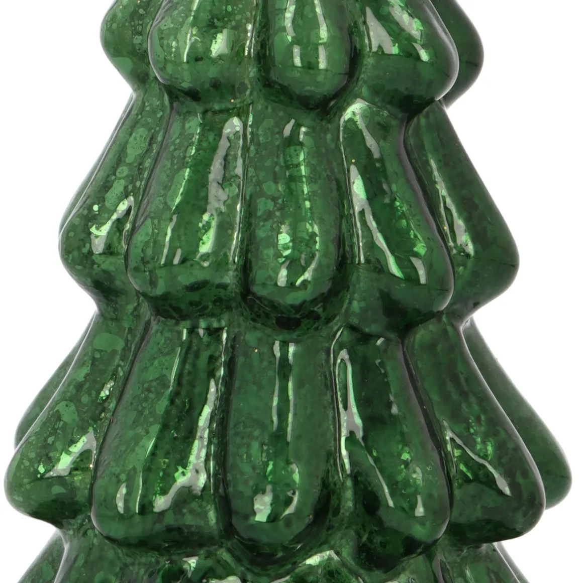 Stimmungsvoller Tiefgrüner LED-Weihnachtsbaum Mit Relief