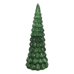 Stimmungsvoller Tiefgrüner LED-Weihnachtsbaum Mit Relief