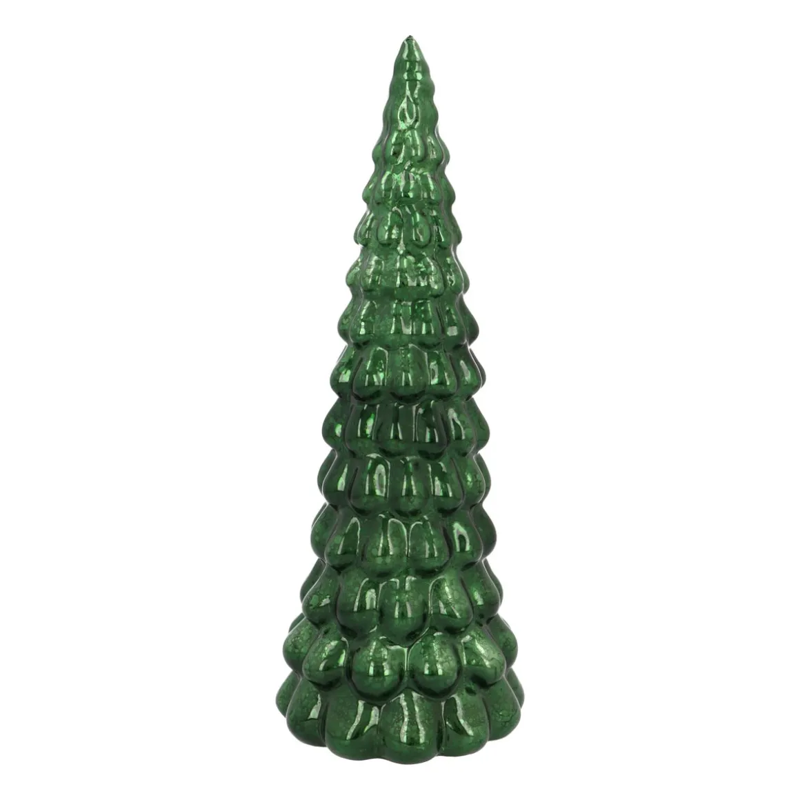 Stimmungsvoller Tiefgrüner LED-Weihnachtsbaum Mit Relief