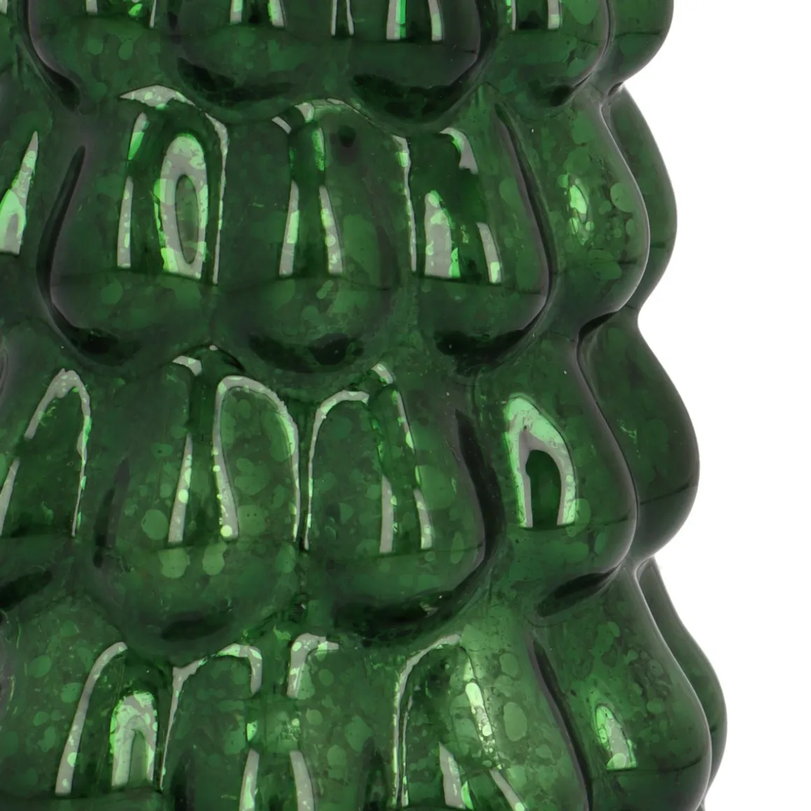 Stimmungsvoller Tiefgrüner LED-Weihnachtsbaum Mit Relief