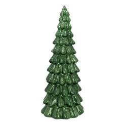 Stimmungsvoller Tiefgrüner LED-Weihnachtsbaum Mit Relief