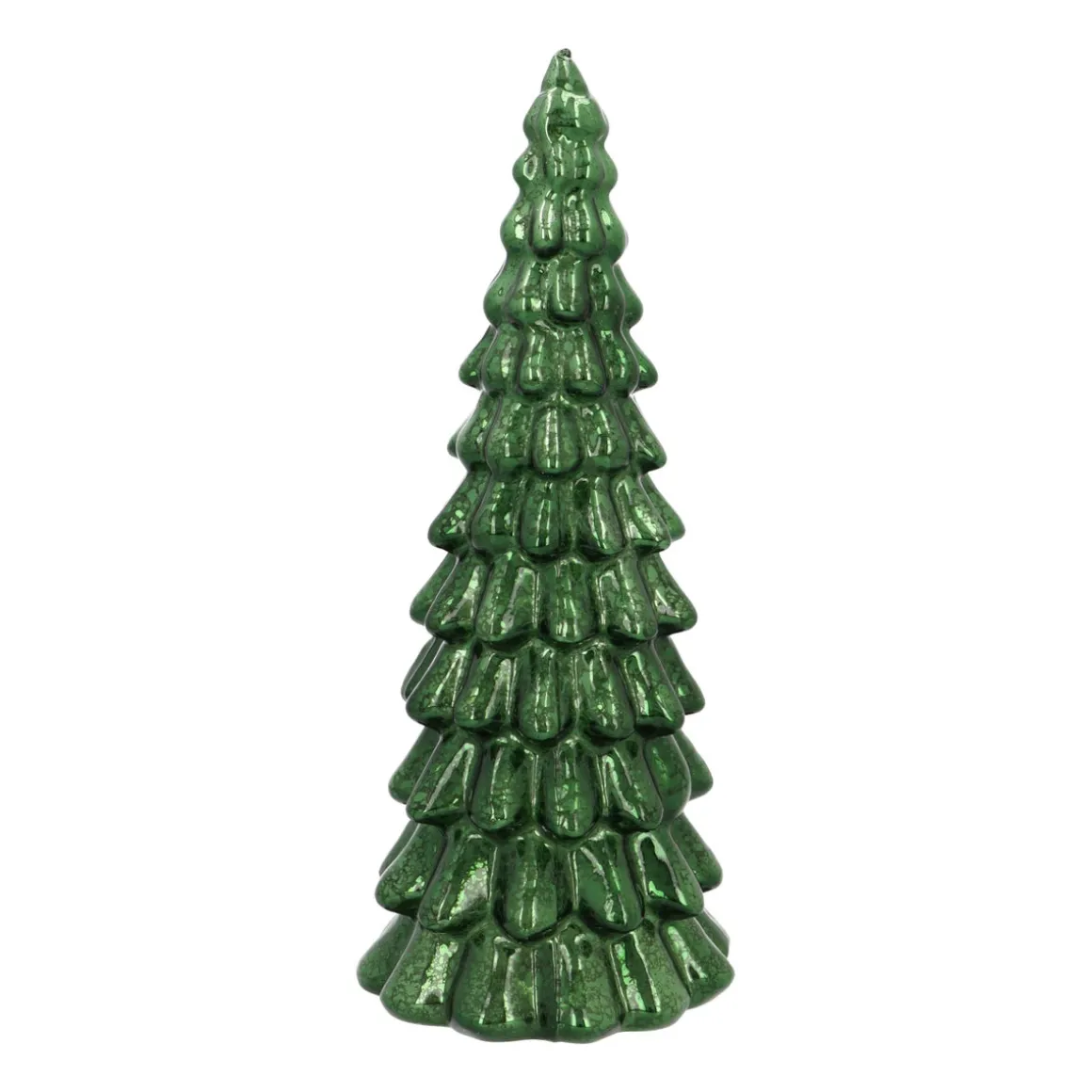 Stimmungsvoller Tiefgrüner LED-Weihnachtsbaum Mit Relief