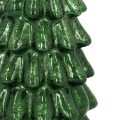 Stimmungsvoller Tiefgrüner LED-Weihnachtsbaum Mit Relief