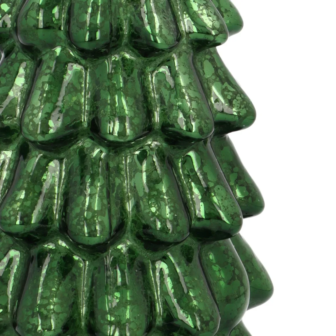 Stimmungsvoller Tiefgrüner LED-Weihnachtsbaum Mit Relief