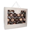 Stylische Haselnussbraune Weihnachtskugel Im Set 44 Stück In Praktischer Box