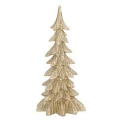 Tannenbaum Champagner, Polyresin, 19 Cm