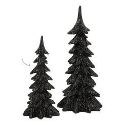 Tannenbaum Schwarz, Polyresin, 19 Cm