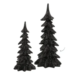 Tannenbaum Schwarz, Polyresin, 27 Cm