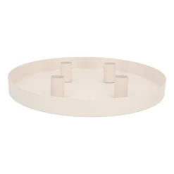 Taupe Tablett Mit Magnetischen Kerzenhaltern