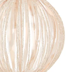 Taupe Weihnachtsbaumkugel Mit Feinem Relief