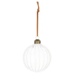 Transparente Weihnachtskugel Mit Linien