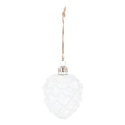 Transparenter Gläserner Tannenzapfen