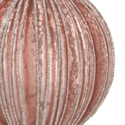 Warme Bronzene Craquelé-Vintage-Weihnachtsbaumkugel