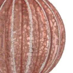 Warme Kupferne Craquelé-Weihnachtsbaumkugel