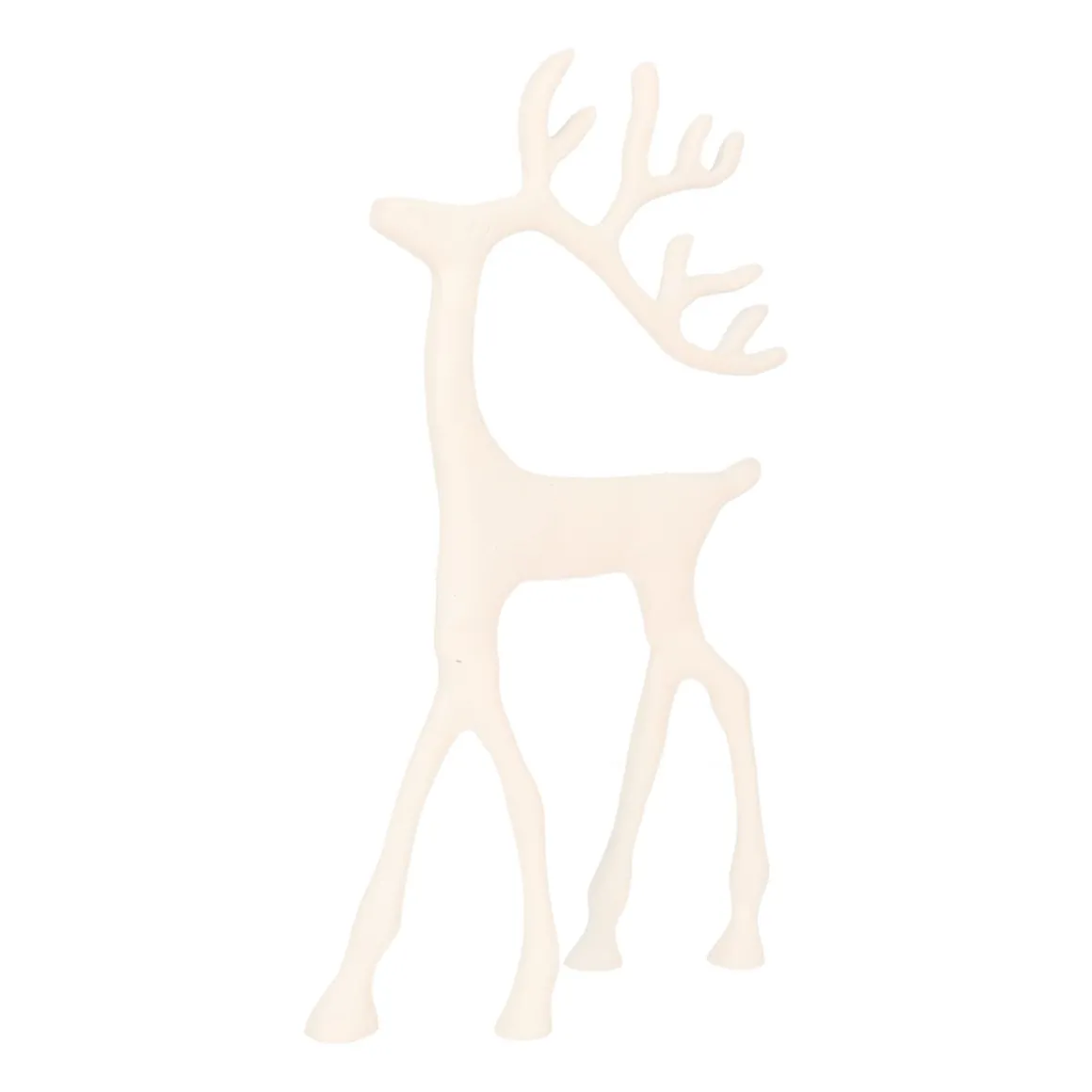 Weißes Rentier Mit Elegantem Geweih