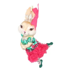 Weihnachtlicher Ballerina-Häschen-Anhänger Für Tanzbegeisterte