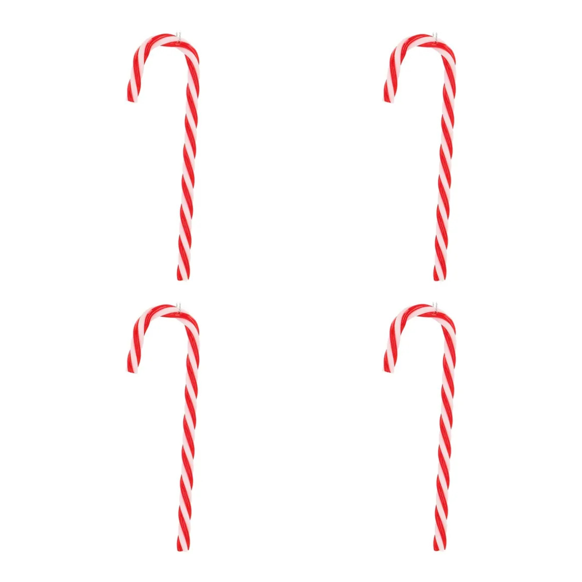 Weihnachtsanhänger Set Mit 4 Klassischen Zuckerstangen