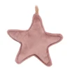 Weihnachtsbaumanhänger Stern, Altrosa, Flanell, 12 Cm