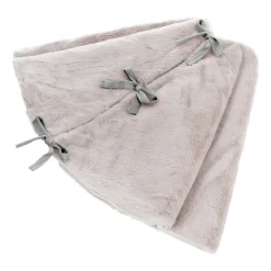 Weihnachtsbaumdecke Grau-braun, Stoff, 110 Cm