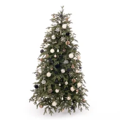 Weihnachtsbaumpaket 'Morning Mist': Natürliche Materialien Und Minimalistisches Design