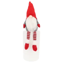 Weihnachtsgnom Mit Baumelnden Beinen