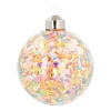 Weihnachtskugel Konfetti, Bunt, Glas, 8 Cm