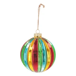 Weihnachtskugel Lampion, Bunt, Glas, 10 Cm