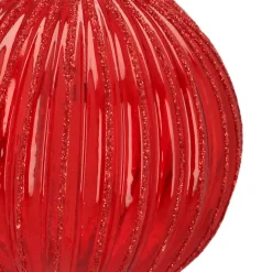 Weihnachtskugel Lampion, Transparent-beerenfarben, Glas, 8 Cm