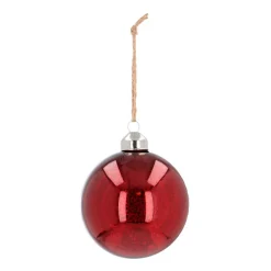 Weihnachtskugel Merkur, Rot, Glas 8 Cm