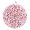 Weihnachtskugel Mit Dekoperlen, Rosa, Kunststoff, 8 Cm