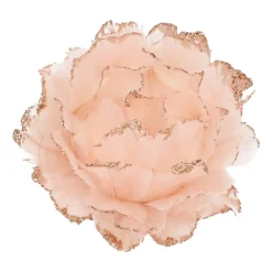 Weihnachtskugel Mit Federn, Rosa, Kunststoff, 9 Cm