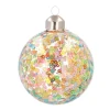 Weihnachtskugel Pailletten, Bunt, Glas, 8 Cm