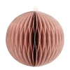 Weihnachtskugel Papier, Altrosa, 8 Cm