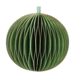 Weihnachtskugel Papier, Cottage Green, 8 Cm