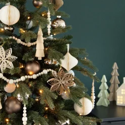 Weihnachtskugel Papier, Weiß, 8 Cm